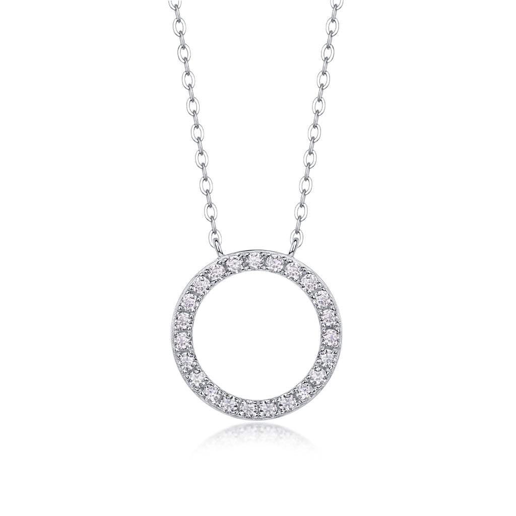 As You Wish - Set With Top-quality Moissanite Fashionable Light Luxury Jewelry, Silver Pendant Necklace S925, Silver-plated Platinum