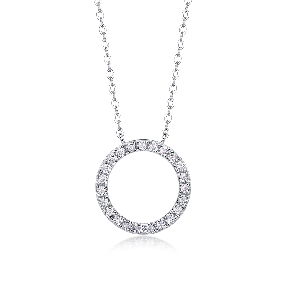 As You Wish - Set With Top-quality Moissanite Fashionable Light Luxury Jewelry, Silver Pendant Necklace S925, Silver-plated Platinum