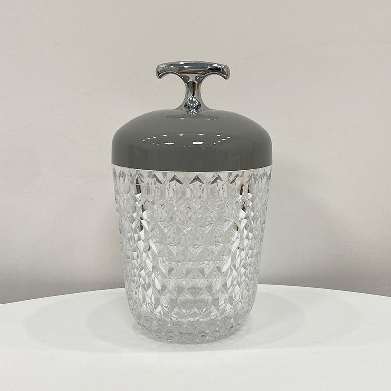 Luxury Crystal Macaron Night Light Pine Cone Multifunctional Bedside Table Lamp Creative Ambient Light Christma Decoration Light