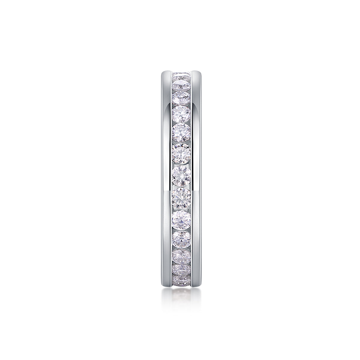 Fashionable Star Ring - Set With Top-quality Moissanite S925 Silver And Platinum-plated Diamond Wedding Ring. The Ring Can Be Inspected With A Diamond Pen