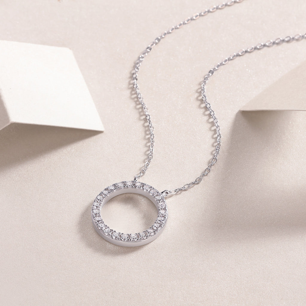 As You Wish - Set With Top-quality Moissanite Fashionable Light Luxury Jewelry, Silver Pendant Necklace S925, Silver-plated Platinum