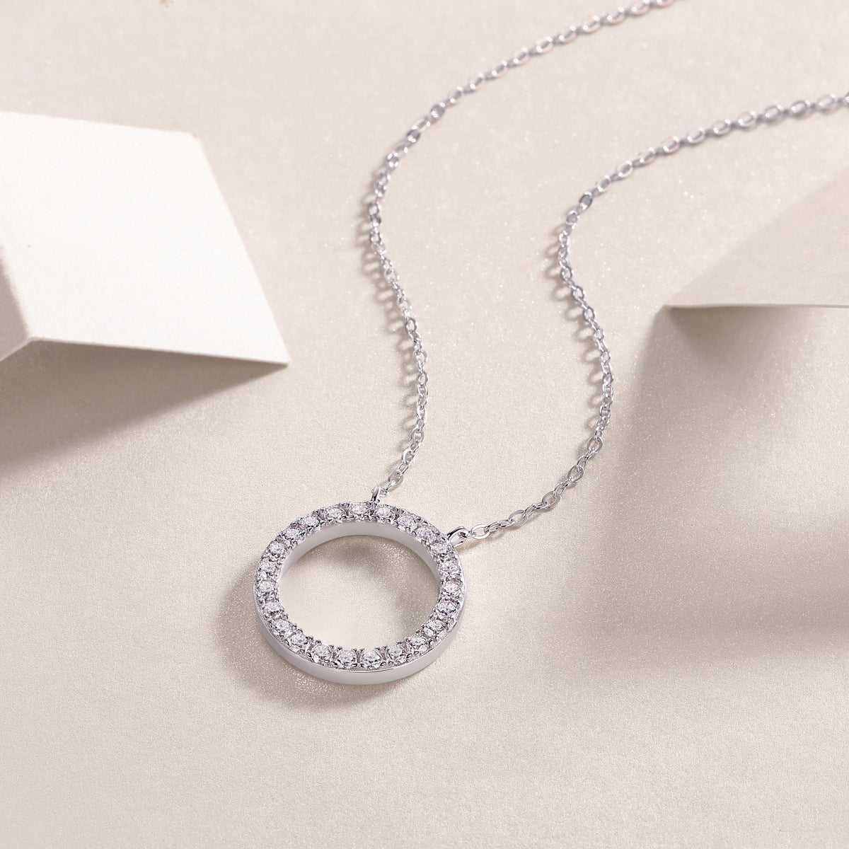 As You Wish - Set With Top-quality Moissanite Fashionable Light Luxury Jewelry, Silver Pendant Necklace S925, Silver-plated Platinum