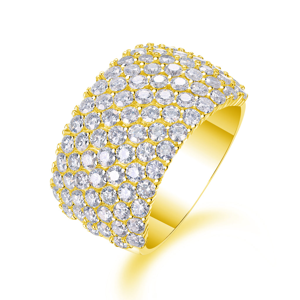 Dynamic And Dazzling - A Wedding Ring Set With Top-quality Moissanite S925 In Silver And Platinum-plated. The Ring Can Be Inspected With A Diamond Pen