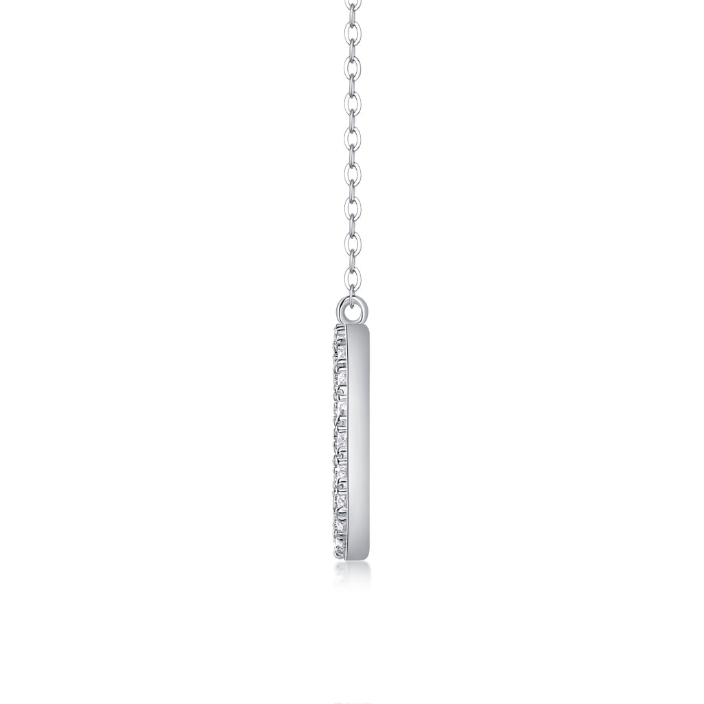 As You Wish - Set With Top-quality Moissanite Fashionable Light Luxury Jewelry, Silver Pendant Necklace S925, Silver-plated Platinum