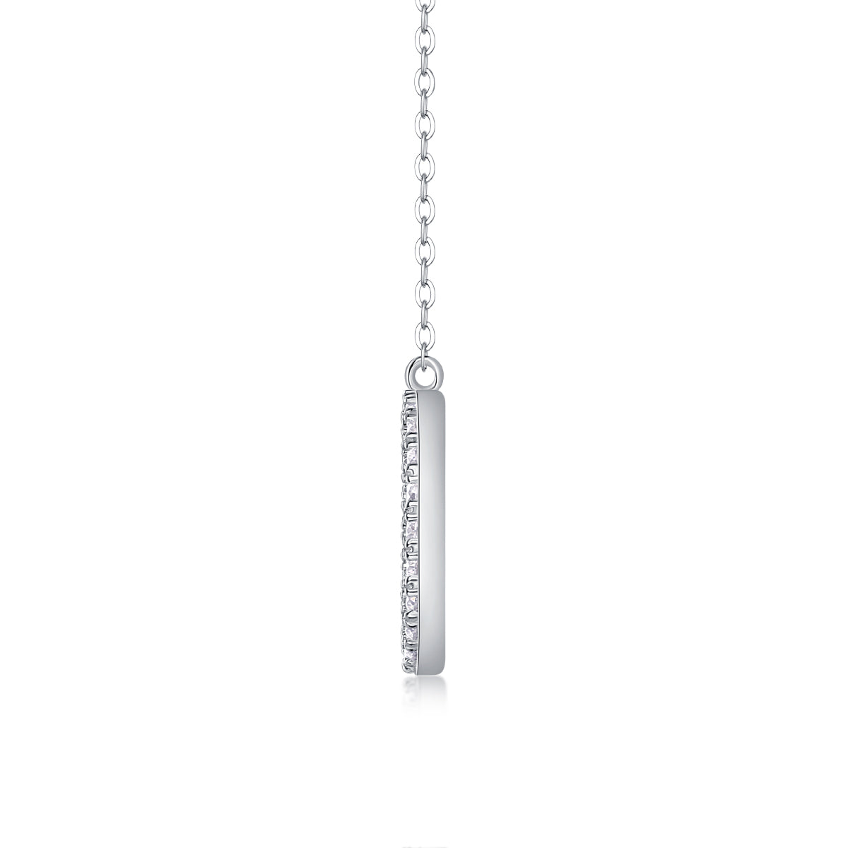 As You Wish - Set With Top-quality Moissanite Fashionable Light Luxury Jewelry, Silver Pendant Necklace S925, Silver-plated Platinum