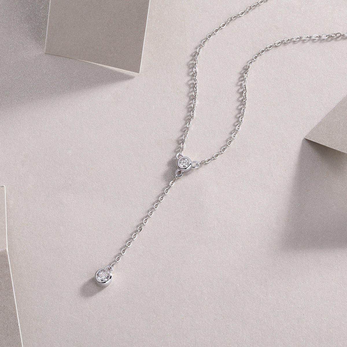 Tassel Necklace - A Fashionable And Light Luxury Jewelry Pendant Necklace Set With Top-quality Moissanite, S925 Silver Plated With Platinum