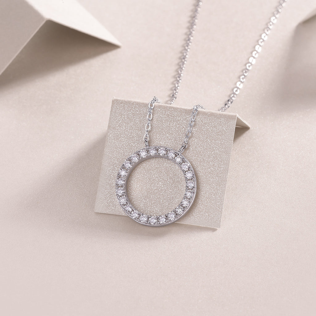 As You Wish - Set With Top-quality Moissanite Fashionable Light Luxury Jewelry, Silver Pendant Necklace S925, Silver-plated Platinum