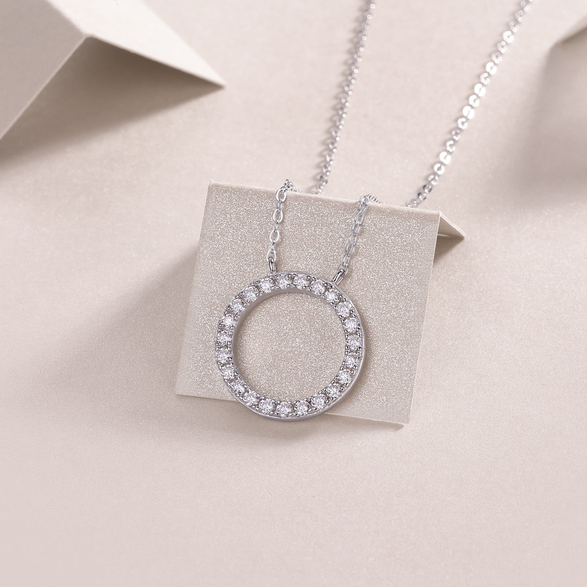 As You Wish - Set With Top-quality Moissanite Fashionable Light Luxury Jewelry, Silver Pendant Necklace S925, Silver-plated Platinum