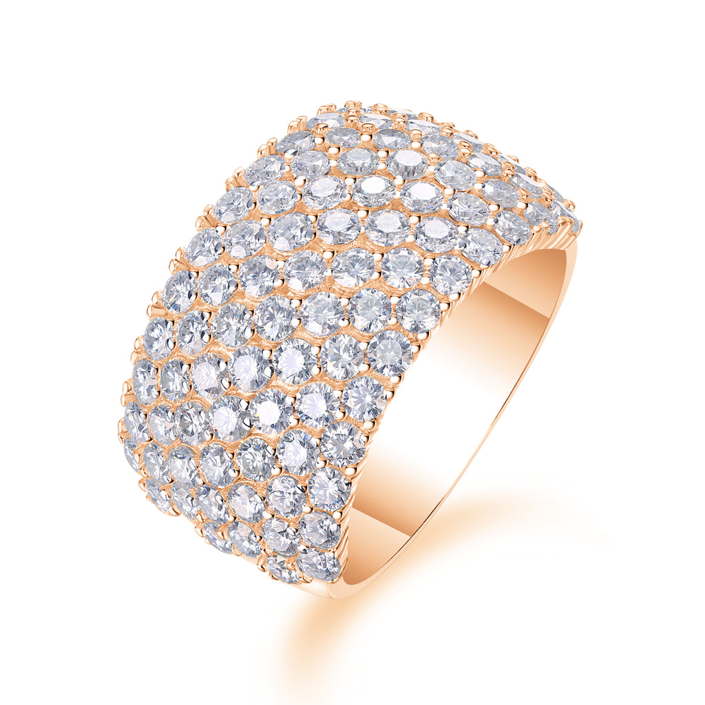 Dynamic And Dazzling - A Wedding Ring Set With Top-quality Moissanite S925 In Silver And Platinum-plated. The Ring Can Be Inspected With A Diamond Pen