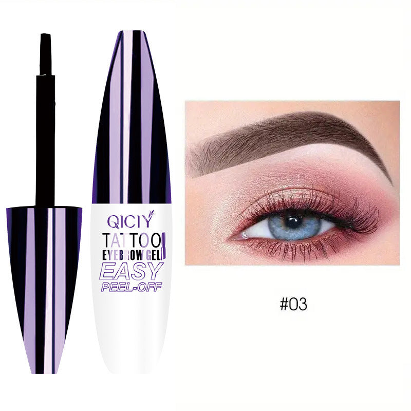 Tattoo Easy Peel Off Eyebrow Gel Cream Types Long-Lasting Smudge-Proof Sweat Resistant Waterproof Cosmetics