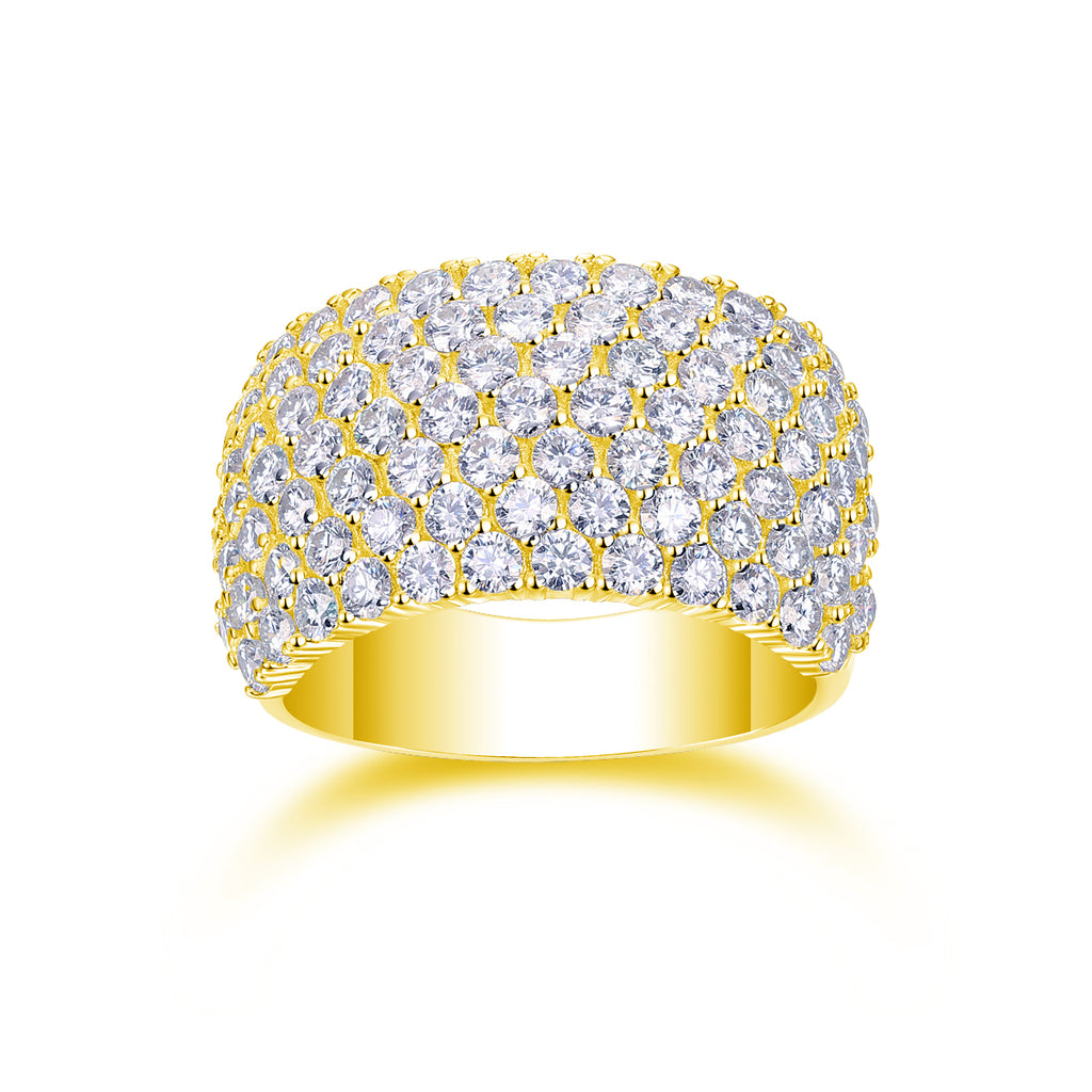 Dynamic And Dazzling - A Wedding Ring Set With Top-quality Moissanite S925 In Silver And Platinum-plated. The Ring Can Be Inspected With A Diamond Pen
