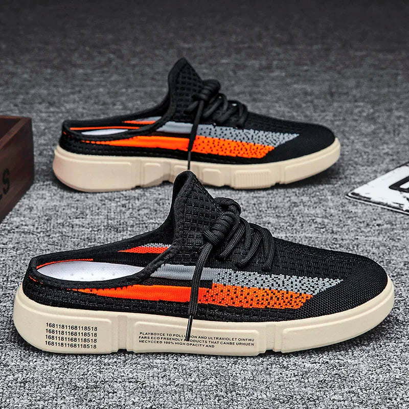 2025 Half Slippers Men's Heel Free Non slip Casual Board Shoes