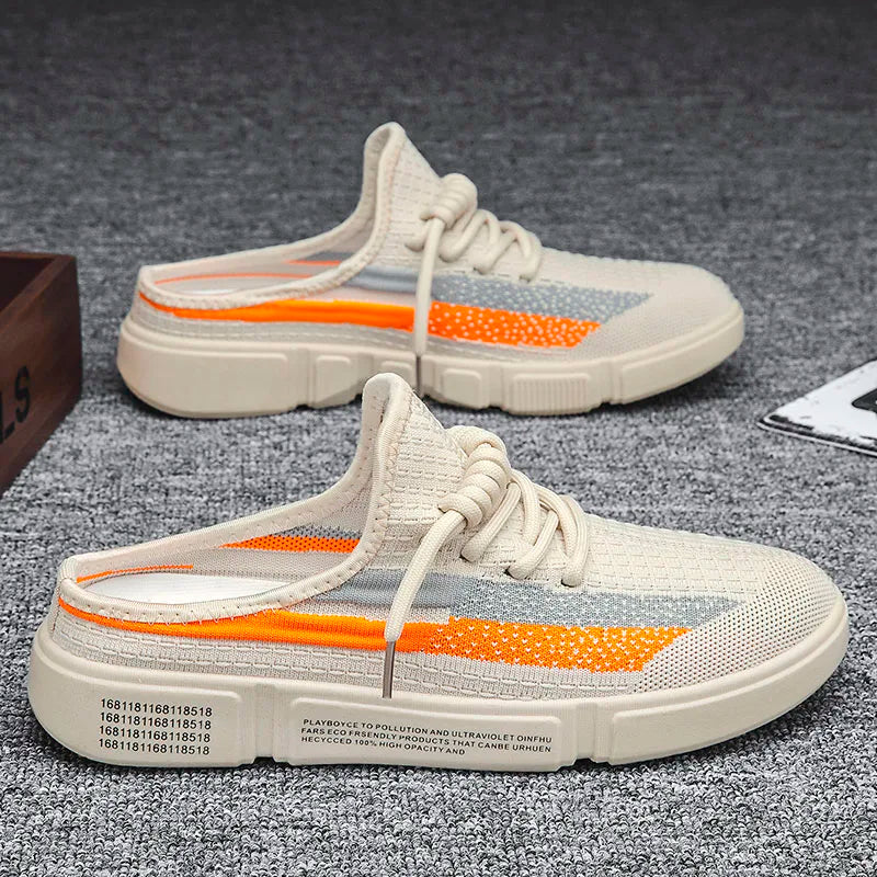 2025 Half Slippers Men's Heel Free Non slip Casual Board Shoes