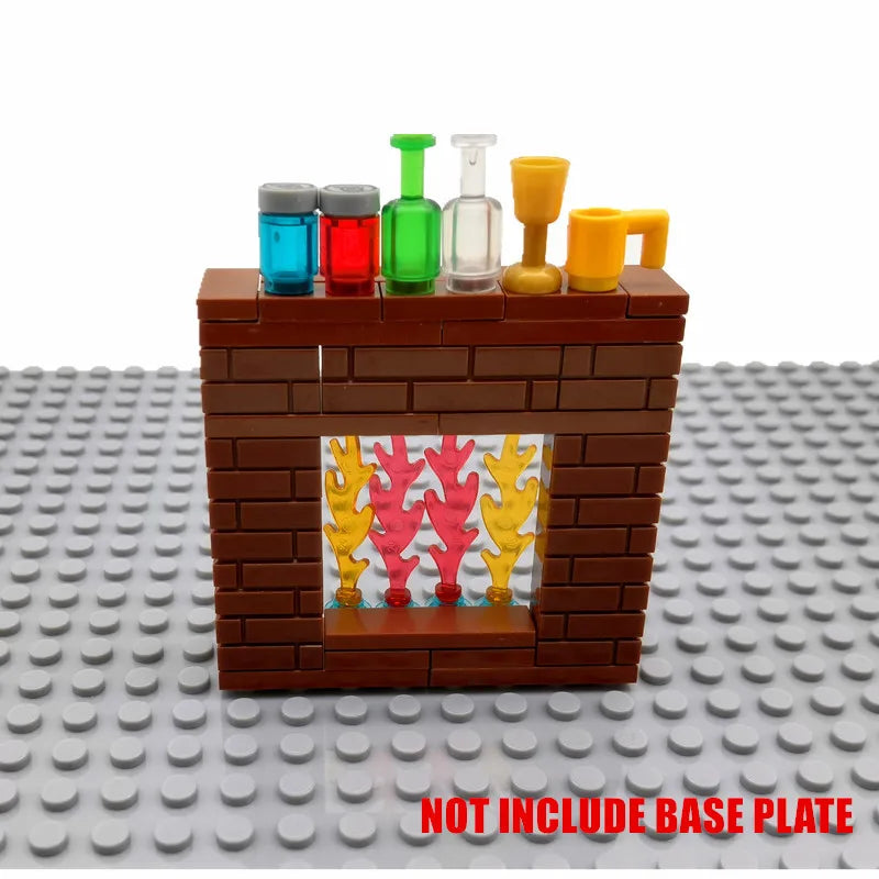MOC House Furniture Building Blocks City Kitchen Accessories DIY Toys Bed Sofa Piano Bricks Parts Toys for Kids Boys Gifts