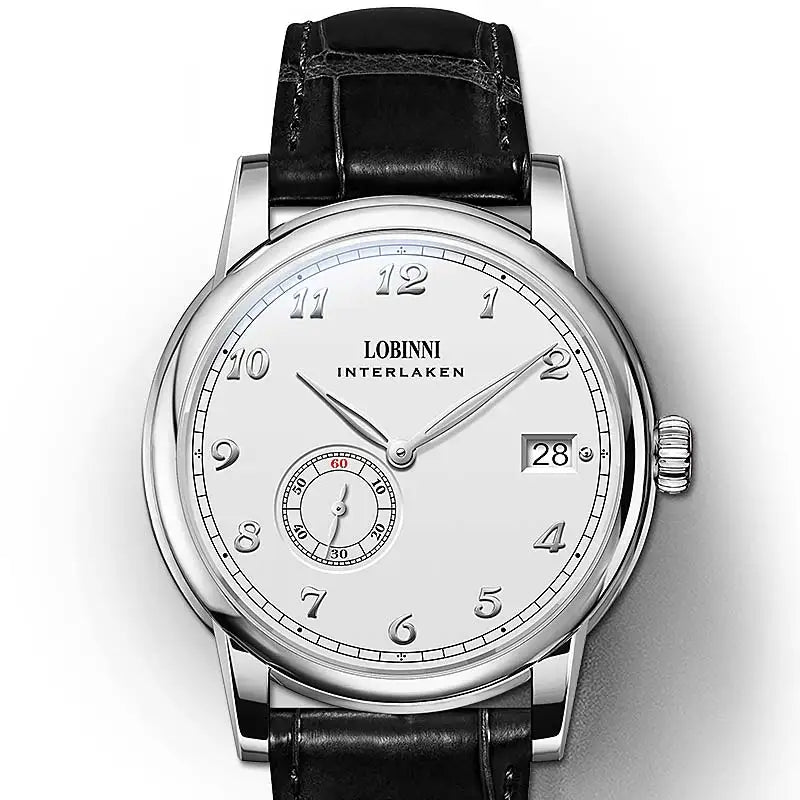 Lobinni Switzerland Luxury Brand 2021 New Products Mens Watch Mini Rotor Movement Watch Super Thin Automatic Mechanical Watch