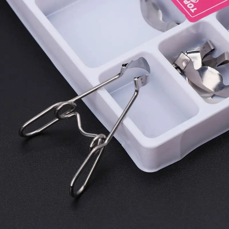 36 pcs Dental Saddle Contoured Metal Matrices Universal with Spring Clip G8TC