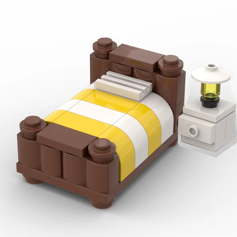 MOC House Furniture Building Blocks City Kitchen Accessories DIY Toys Bed Sofa Piano Bricks Parts Toys for Kids Boys Gifts