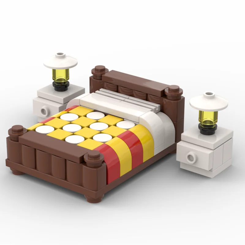 MOC House Furniture Building Blocks City Kitchen Accessories DIY Toys Bed Sofa Piano Bricks Parts Toys for Kids Boys Gifts