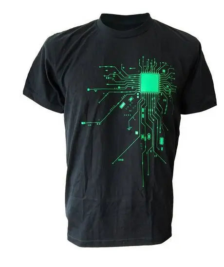 Computer CPU Core Heart T-Shirt Men's GEEK Nerd Freak Hacker PC Gamer Tee Summer Short Sleeve  T Shirt Euro Size S-XXXL