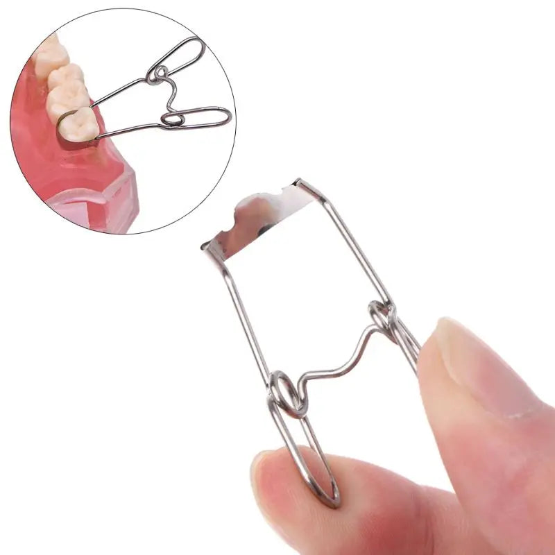 36 pcs Dental Saddle Contoured Metal Matrices Universal with Spring Clip G8TC