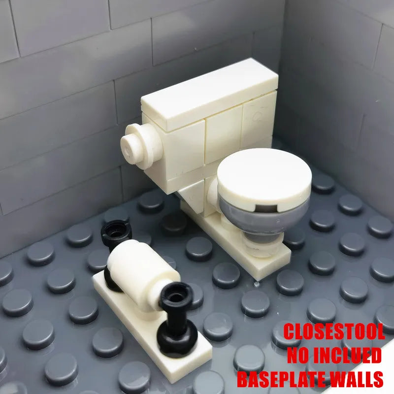 MOC House Furniture Building Blocks City Kitchen Accessories DIY Toys Bed Sofa Piano Bricks Parts Toys for Kids Boys Gifts