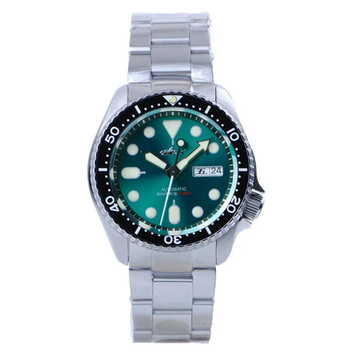 HEIMDALLR Sharkey SKX007 Vintage Diver Watch Mechanical Men Watches 200M Sapphire crystal Luminous NH36 Automatic Movement watch