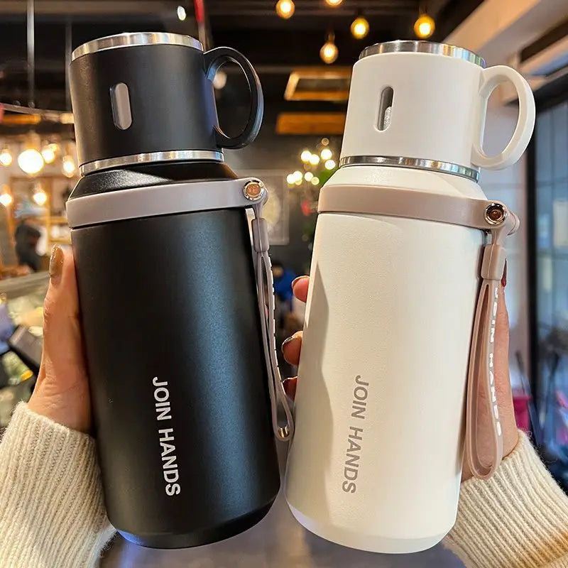 Large Capacity Stainless Steel Tumbler Mug Vacuum Flasks Insulated Coffee Cup Travel Thermos Cups Thermal Water Bottle for Tea
