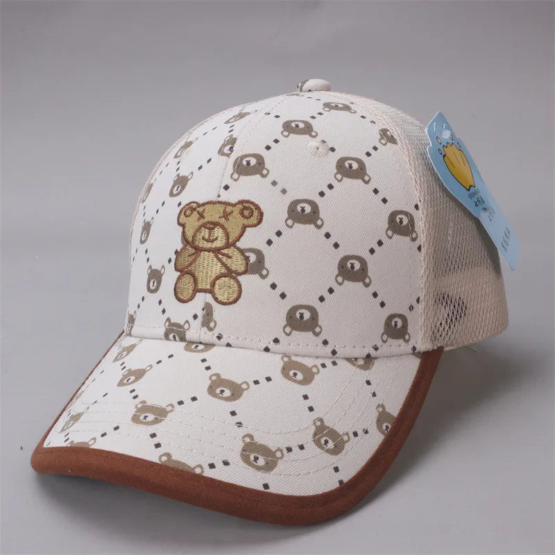 New Summer Kids Boy Girl Cap Cute Cartoon Baseball Cap Snapback Spring Baby Fashion Hip Hop Cap Sun Hat  For 3 to 10 Years old