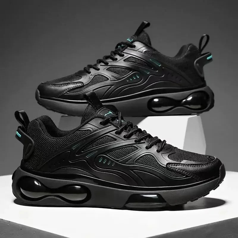 Spring Hot Sale Of The Season Men's Dad Shoes Fashionable Breathable Lightweight Air Cushion Shock Absorption Thick Bottom Simpl