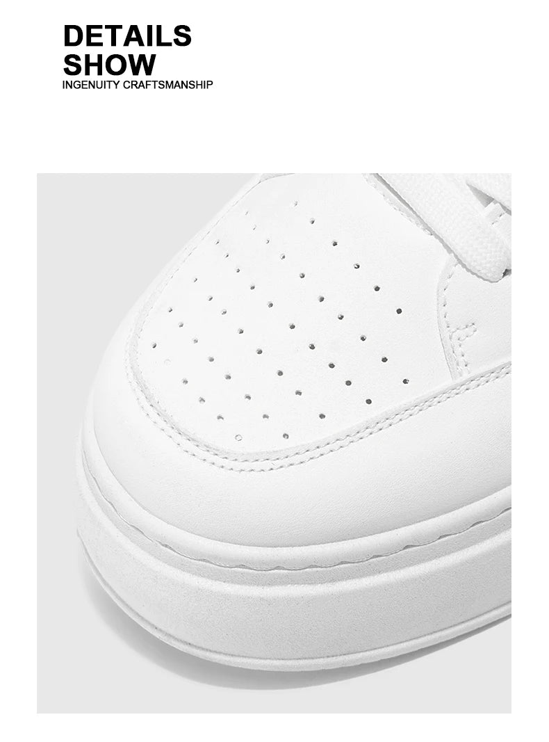 Spring Men's Shoes, New Breathable White Sneakers, Versatile Thick-soled Height-increasing Sports Shoes, and Casual Sneakers