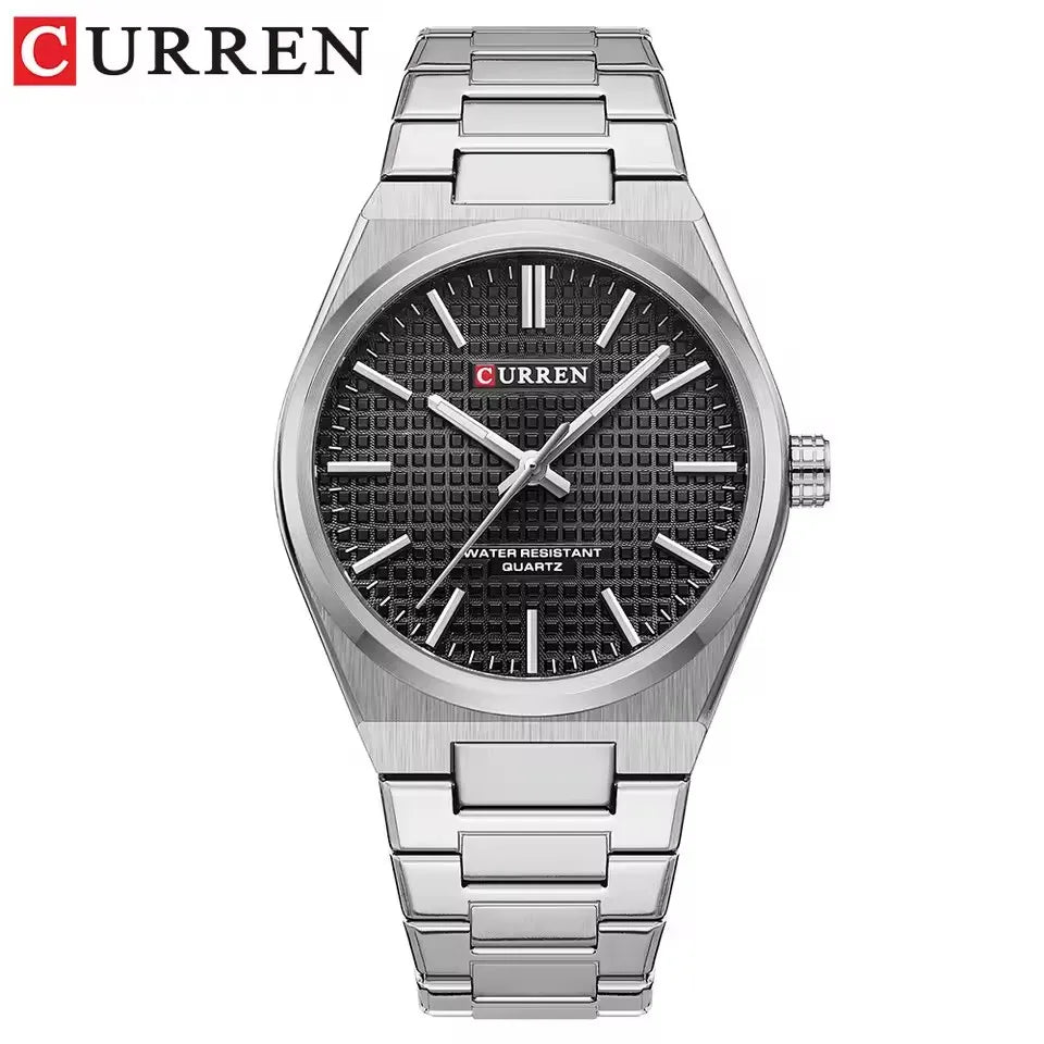 CURREN 8439 Top Brand Men's Watch Luxury Business Waterproof Stainless Steel Military Quartz Men's Watches relógios masculino
