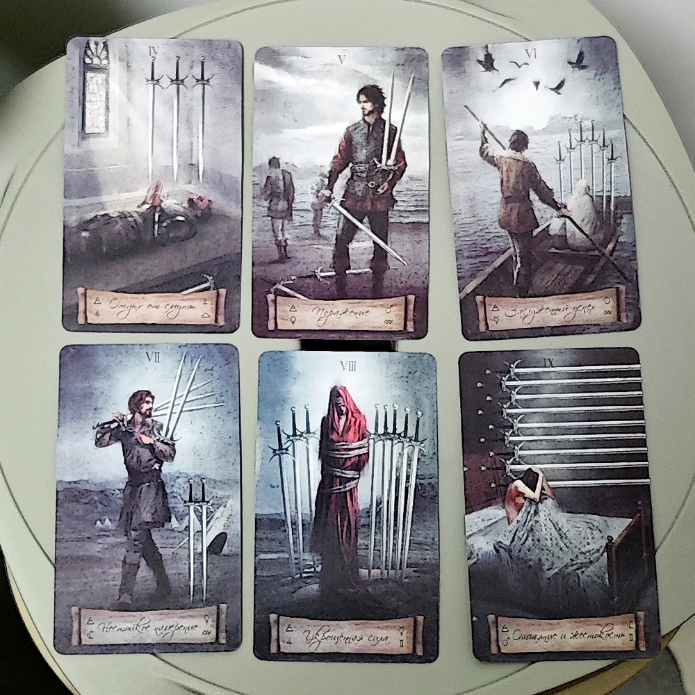 Heaven & Earth Tarot Deck 10.3*6cm In Russian Language 78 Pcs Cards - Symbols and Hidden Nuances Are Masterfully Interwoven
