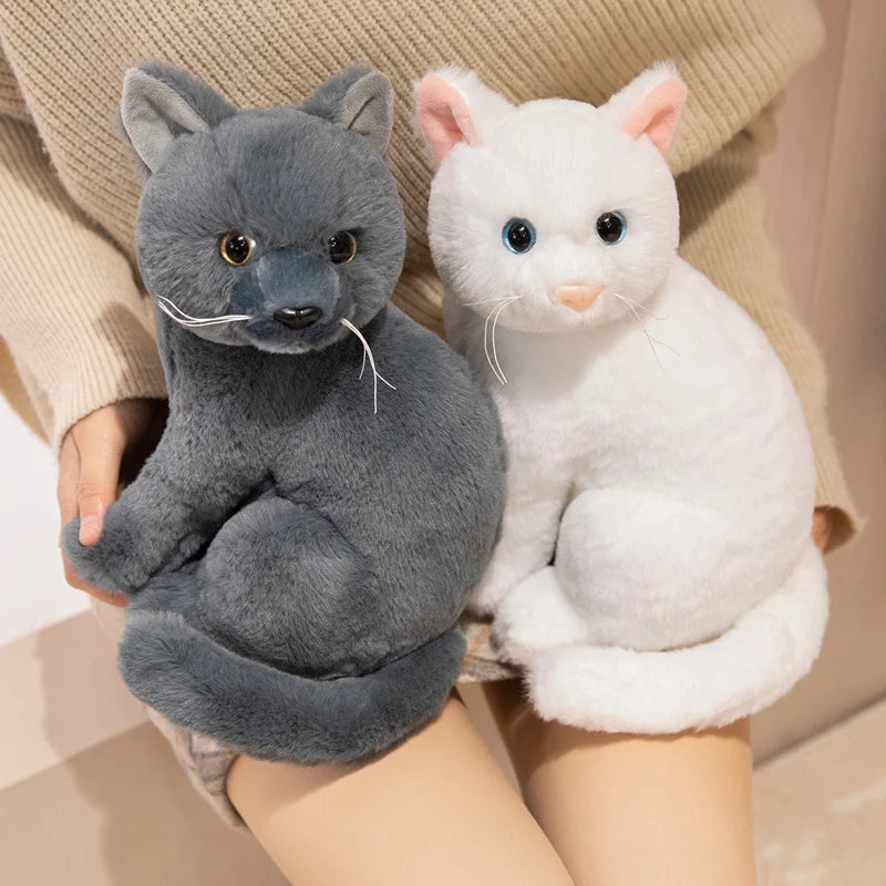 26cm Cartoon Cat Plush Doll Colorful Gray Orange Cow Cat Siamese Cat Tabby Cat Animal Stuffed Toy Home Decor Gift For Children