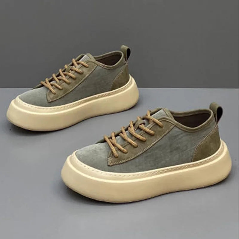 Retro men's shoes, new fabric breathable and comfortable sports shoes, board shoes, versatile canvas shoes