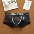 Men's Korean Letter Pure Cotton Low Waist Underwear Elastic Style Fashion Trendy Flat Corner Pants