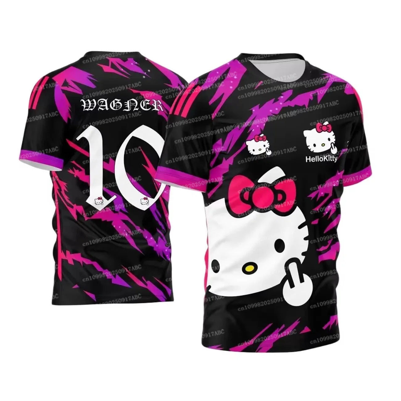Summer Men Tshirt Hello Kitty Tshirt Y2K Street T-shirt Adult Men Tshirt Top Special Football Jersey T shirt Women T-shirt
