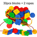 Threaded Geometry Building Blocks Toy Arithmetic Toys Educational Toy Children Threading Teaching Aids Brain-training TMZ