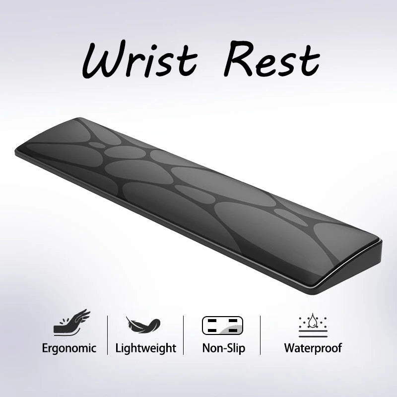 Ergonomic Keyboard Wrist Rest - Soft Cushion for Office & Gaming Non-Slip Base Comfortable Hand Support for Long Typing Sessions
