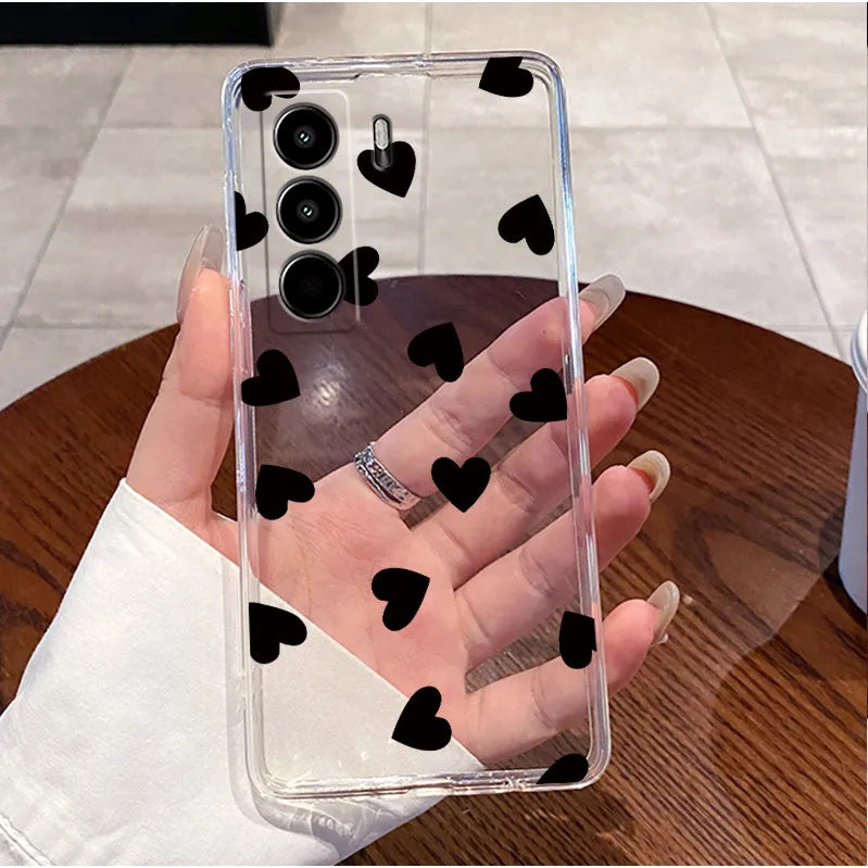 For Itel Power 70 P673L Case Clear Luxury Cute Love Rabbit Funny TPU Soft Silicone Phone Casing For Itel P70 Power70 Back Cover