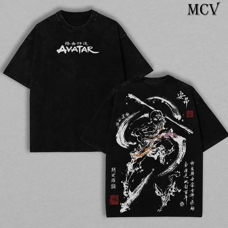 Aang Shirt, Avatar the Last Airbender Shirt, Animated Shirt, Vintage T-Shirt Menswear Top Underwear Tshirt The Last Air Nomad -