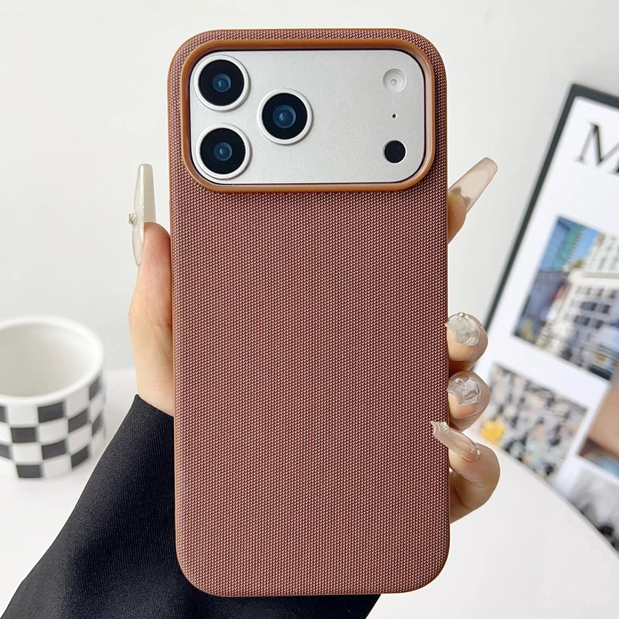 Tech Woven Magnetic Adsorption Phone Case for Iphone 17 Air 16 15 14 13 Pro Max TechWoven for Magsafe Wireless Charge Cover