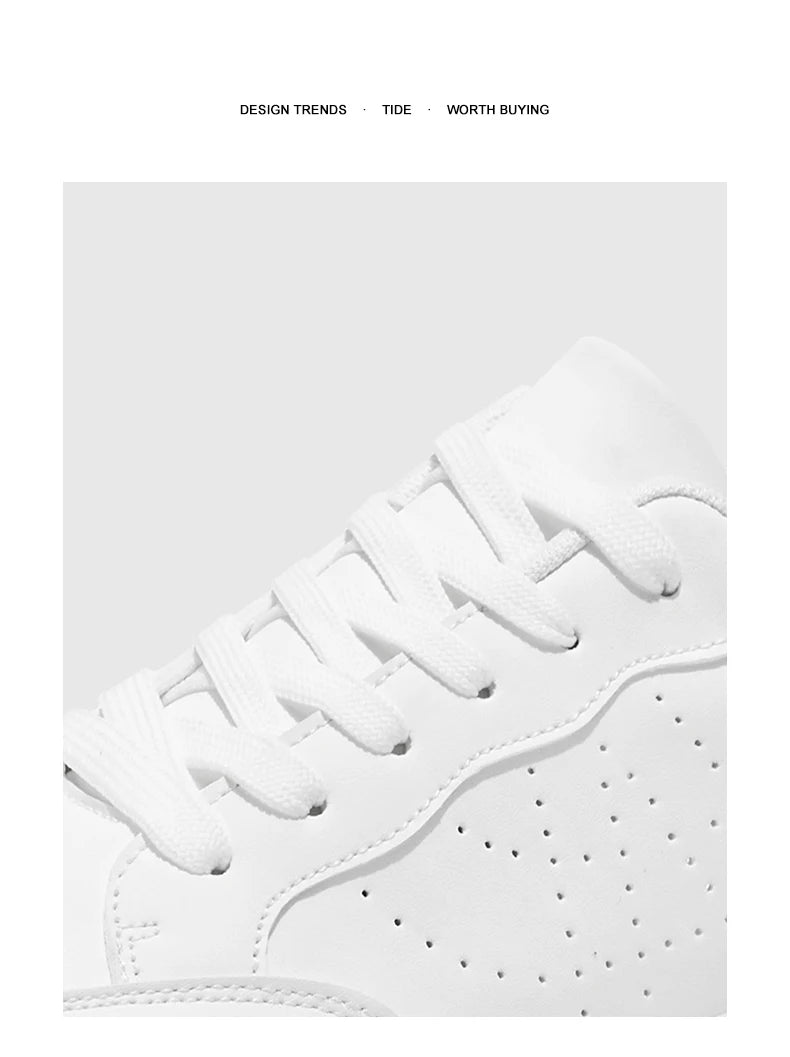 Spring Men's Shoes, New Breathable White Sneakers, Versatile Thick-soled Height-increasing Sports Shoes, and Casual Sneakers
