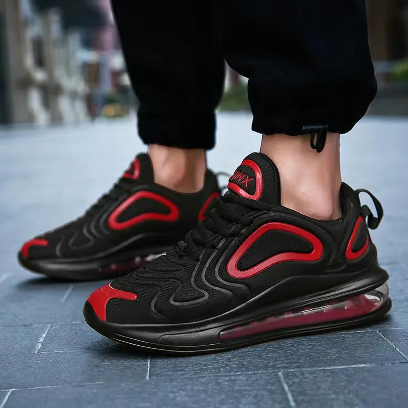 Air Cushion Casual Sneakers Men's Mesh Low-Top Trendy Platform Running Shoes