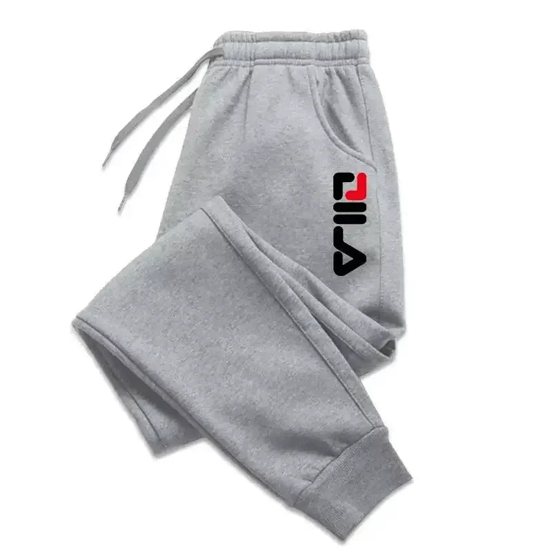 Autumn Winter Men's Joggers Drawstring Casual Pants Fleece Sweatpants Workout Running Gym Fitness Sports Trousers