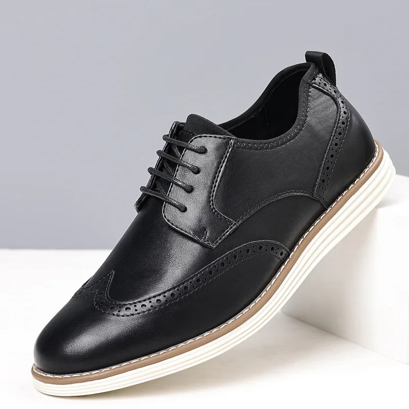 2025 new Fashionable versatile Men Shoes Dress Shoes Spring British Casual Business flats Casual comfortable Shoes