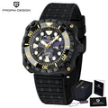 PAGANI DESIGN Men's Mechanical Watch Military Camouflage Hollow Dial NH35 Movt Sapphire 200m Waterproof Automatic Wristwatch