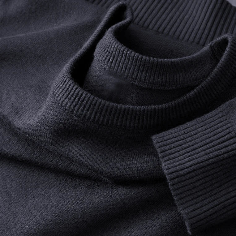 Men's Long Sleeve Knit Pullover Sweater Classic Crewneck Sweater Soft Casual Sweaters Lightweight Solid Color Sweater Men