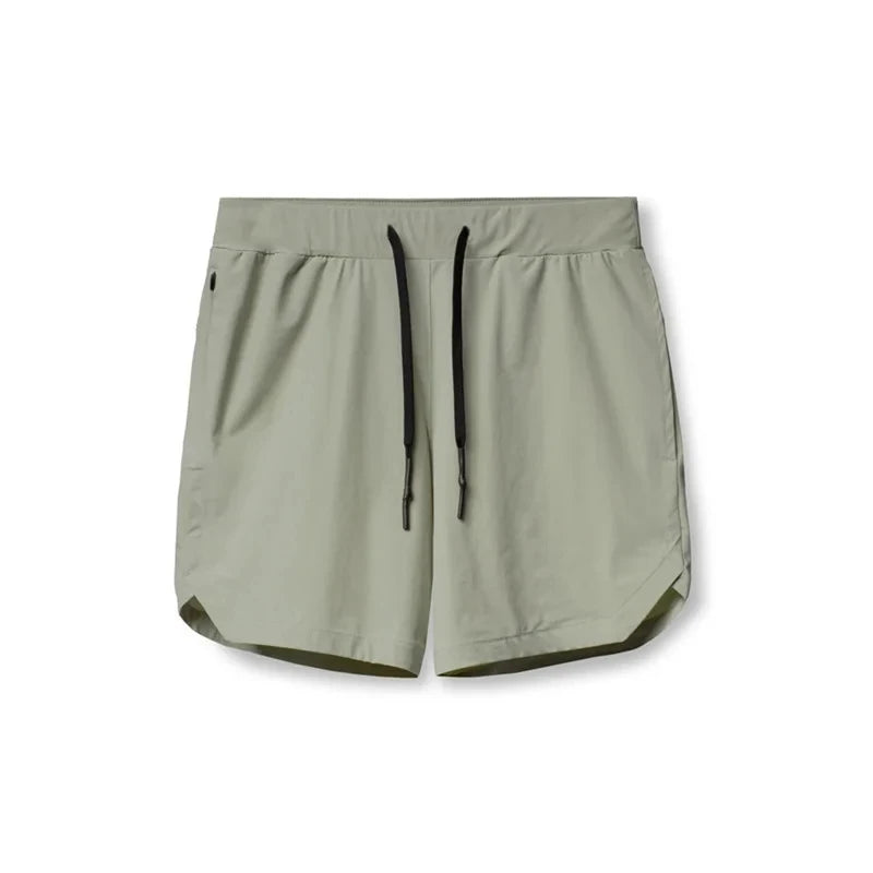 2024 Summer New Gym Jogging Exercise Shorts Men's Sports Fitness Quick-Drying Multiple Pockets Running Shorts Men's Sweatpants