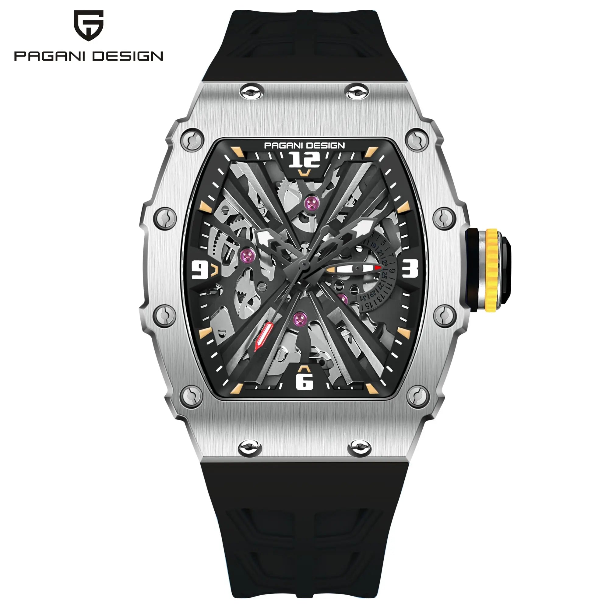 PAGANI DESIGN Men's Quartz Watch 42MM High-End Business Exclusive Texture VH65 Movement Luminous Automatic Date Waterproof Watch