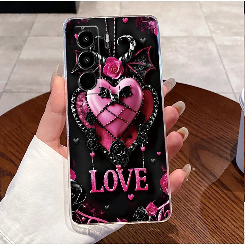 For Itel Power 70 P673L Case Clear Luxury Cute Love Rabbit Funny TPU Soft Silicone Phone Casing For Itel P70 Power70 Back Cover